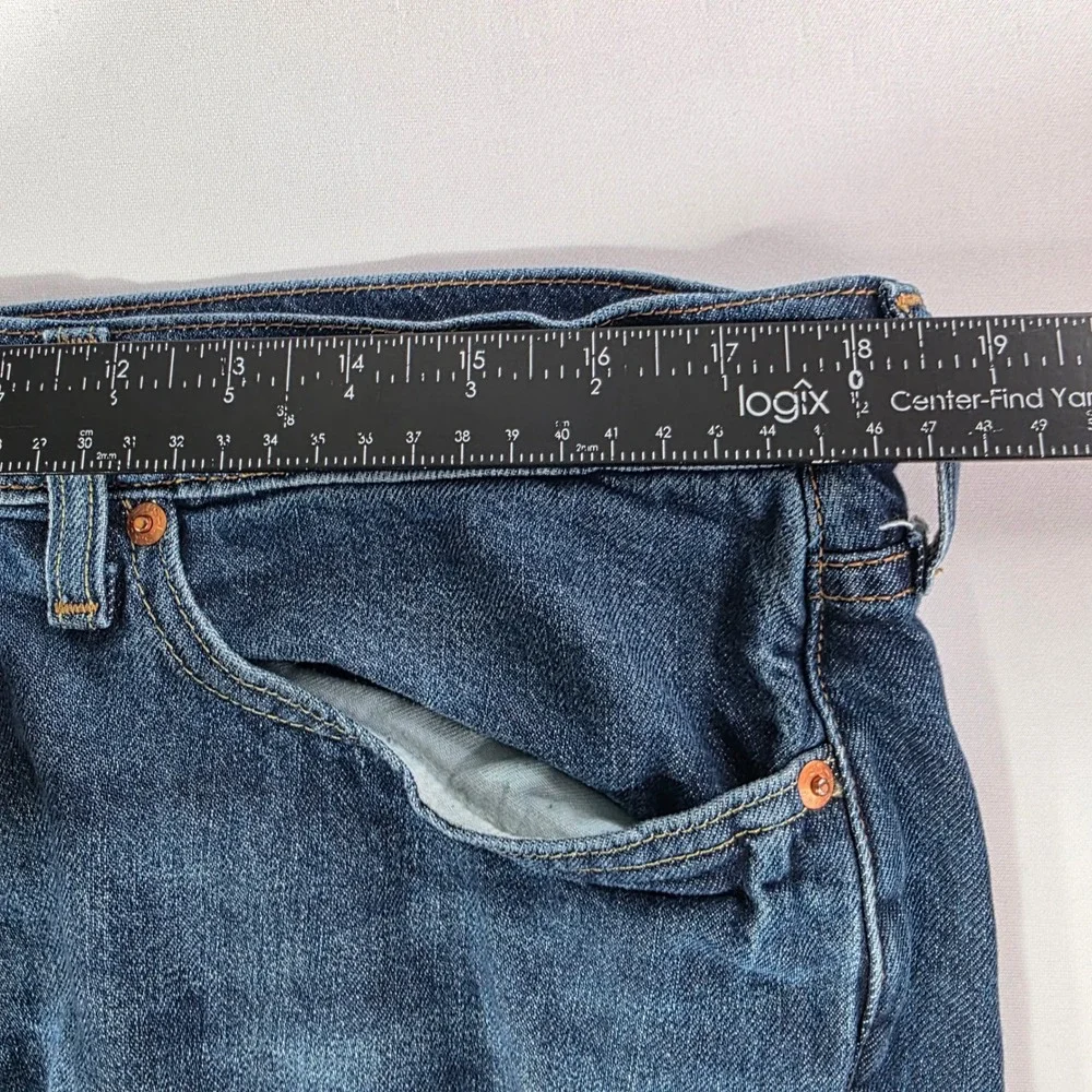 Levis 541 Athletic Taper Jeans Mens 36x28 Blue Denim BIG E Dark Wash